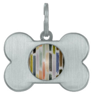 Placa Para Mascotas Lluvia de colores 5