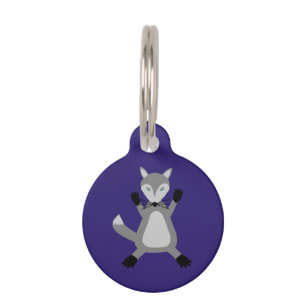 Placa Para Mascotas Lobo de Halloween espeluznante y lindo personaliza