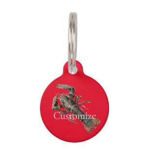 Placa Para Mascotas Lobster de Maine fresco Thunder_Cove