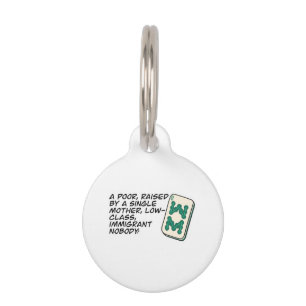 Placa Para Mascotas Locos ricos asiáticos Mahjong escena clásica