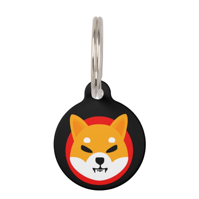 Placa Para Mascotas Logo de Shiba Inu (Anverso)