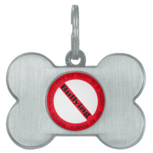 Placa Para Mascotas Logo de Stop Bullying de Shirley Taylor