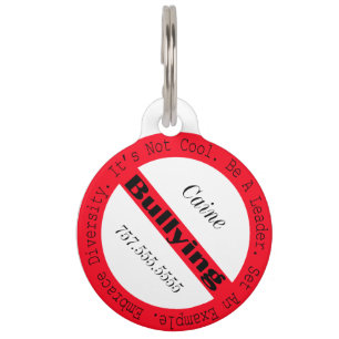 Placa Para Mascotas Logo de Stop Bullying de Shirley Taylor