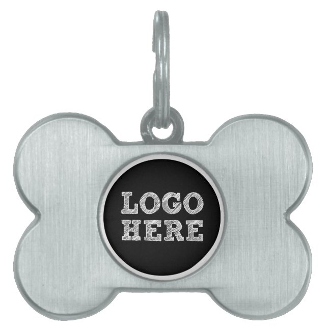 Placa Para Mascotas Logotipo (Frente)