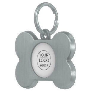 Placa Para Mascotas Logotipo de Marca de Negocios Modernos