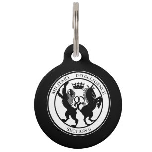 Placa Para Mascotas Logotipo de MI6