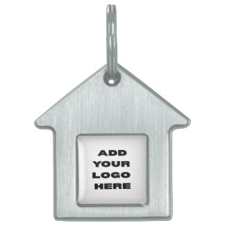 Placa Para Mascotas Logotipo de personalización simple