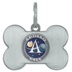 Placa Para Mascotas Logotipo del programa Apollo
