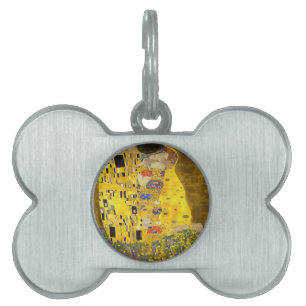 Placa Para Mascotas Los amantes besan pintura acrílica Bella Artes