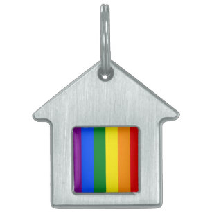 Placa Para Mascotas Los colores del arcoiris