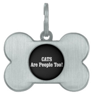 PLACA PARA MASCOTAS ¡LOS GATOS SON GENTE TAMBIÉN!