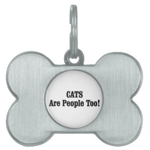 Placa Para Mascotas ¡Los GATOS También Son Personas!