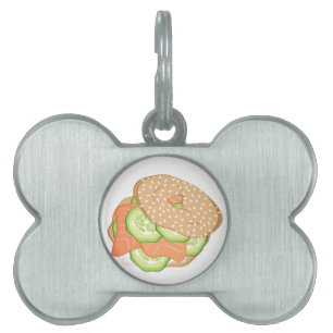 Placa Para Mascotas Lox y panecillo