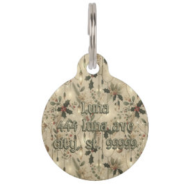 Placa Para Mascotas Luces de Hadas, Bosque Brillante