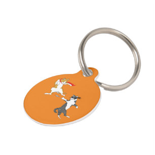Placa Para Mascotas Lucha contra el gato