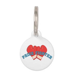 Placa Para Mascotas Luchador de premios