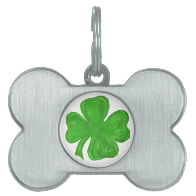 Placa Para Mascotas Lucky Bone (Frente)