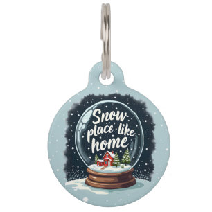 Placa Para Mascotas Lugar de nieve como oferta de vacaciones en casa