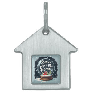 Placa Para Mascotas Lugar de nieve como oferta de vacaciones en casa
