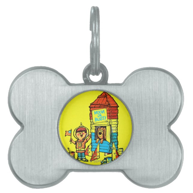 Placa Para Mascotas ¡Luna o Bust! (Frente)