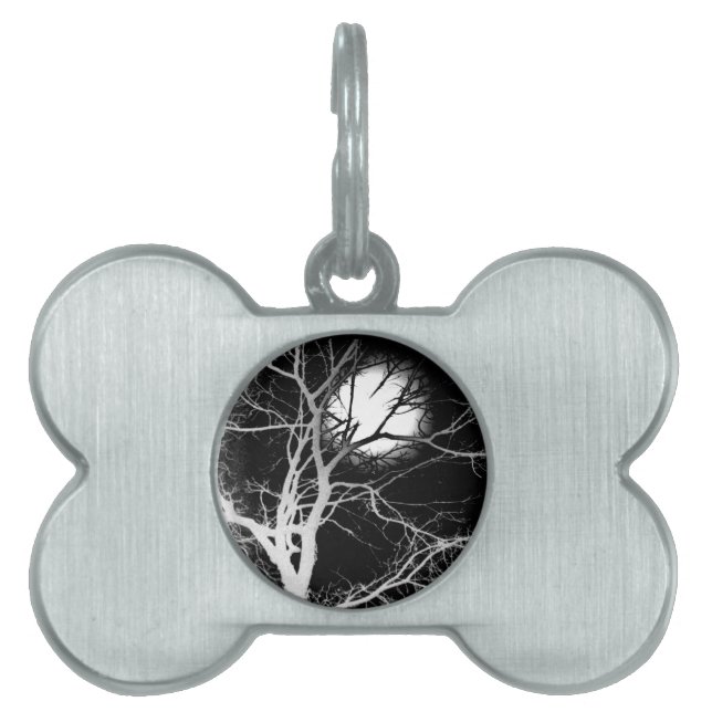 Placa Para Mascotas Luz de luna (Frente)