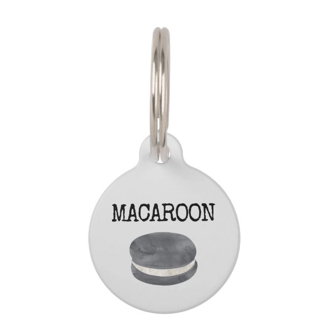 Placa Para Mascotas Macaroon (Anverso)