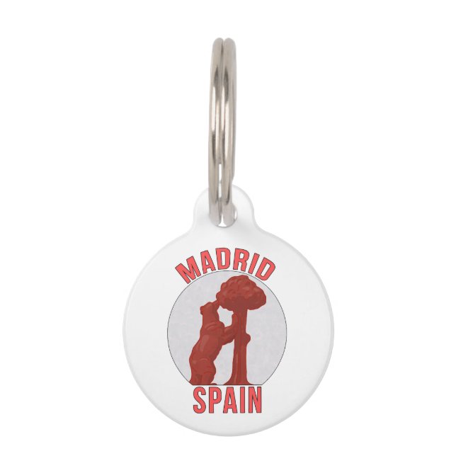 Placa Para Mascotas Madrid España (Anverso)
