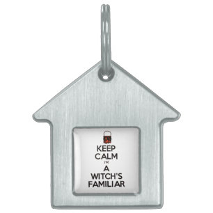 Placa Para Mascotas Magick - el familiar de la bruja