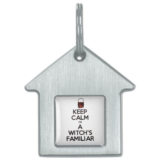 Placa Para Mascotas Magick - el familiar de la bruja (Frente)