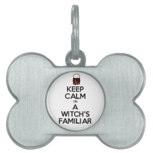 Placa Para Mascotas Magick - el familiar de la bruja