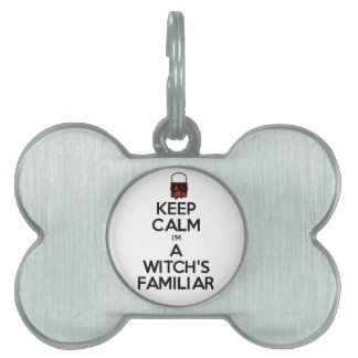 Placa Para Mascotas Magick - el familiar de la bruja