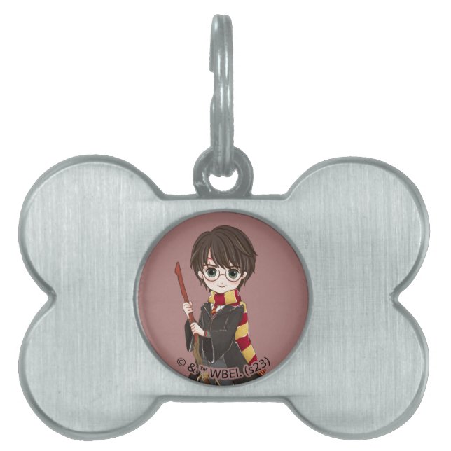 Placa Para Mascotas Mágico acuarela de HARRY POTTER™ (Frente)