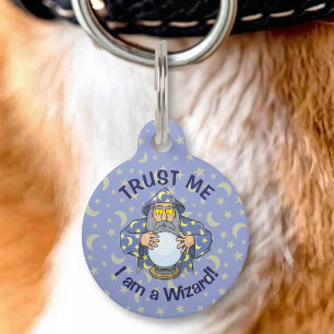 Placa Para Mascotas Mago con Bola