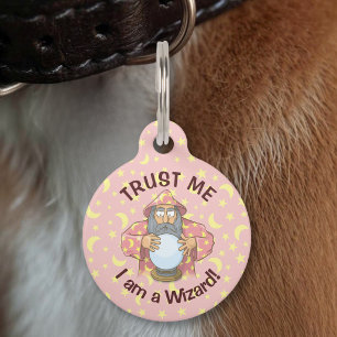 Placa Para Mascotas Mago con Bola