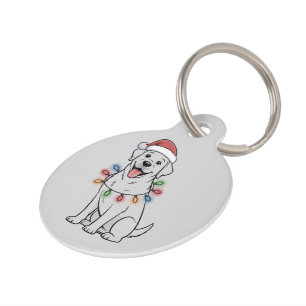 Placa Para Mascotas Mamá Amante de Perros Labrador Retriever Navidad S