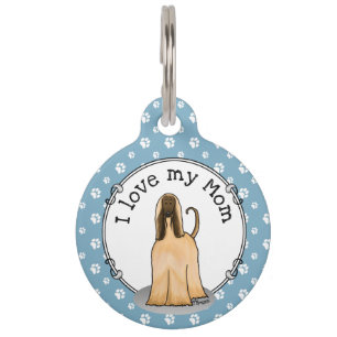 Placa Para Mascotas Mamá de los sabuesos afganos mamá afgana (gorra) m