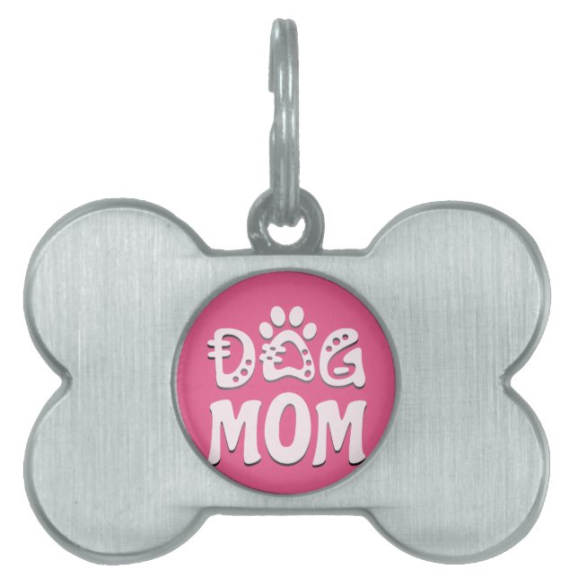 Placa Para Mascotas Mamá Perro (Frente)