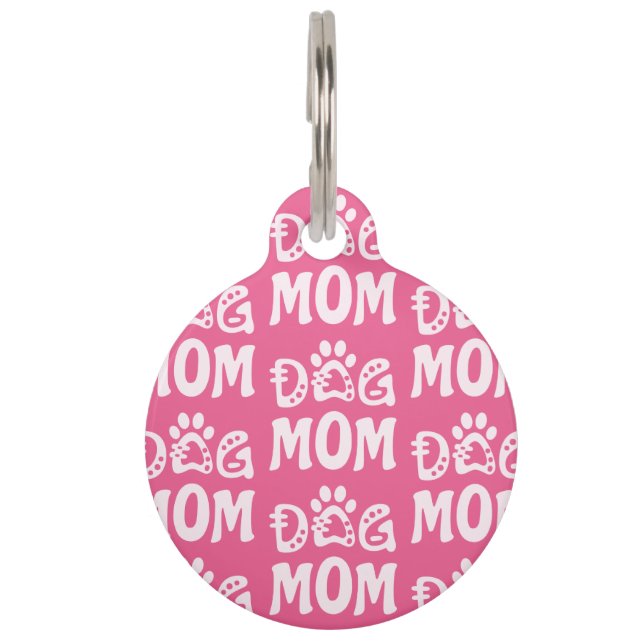 Placa Para Mascotas Mamá Perro (Anverso)