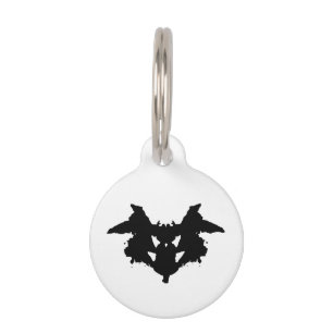 Placa Para Mascotas Mancha de tinta de Rorschach