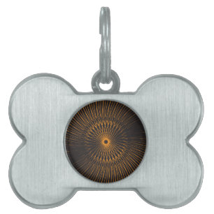 Placa Para Mascotas Mandala, alambres para bicicletas 6
