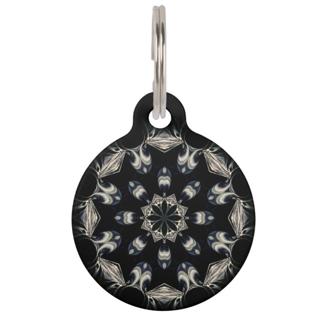 Placa Para Mascotas Mandala elegante (Anverso)