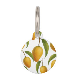 Placa Para Mascotas Mango Madness Sweet, Juicy and Trendy.