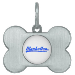 Placa Para Mascotas Manhattan con Swash