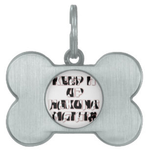 Placa Para Mascotas Mantener arriba / Impresión artística de Hakuna Ma