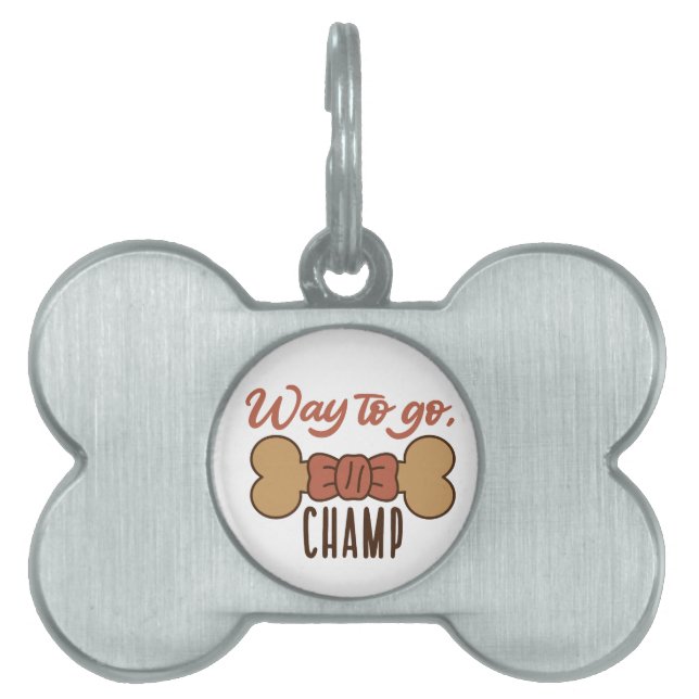 Placa Para Mascotas Mantener o crear el propio (Frente)