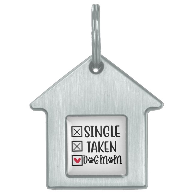 Placa Para Mascotas Mantener o crear su propio texto y diseño :-) (Frente)