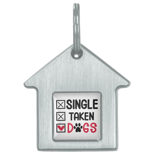 Placa Para Mascotas Mantener o crear su propio texto y diseño :-) (Frente)