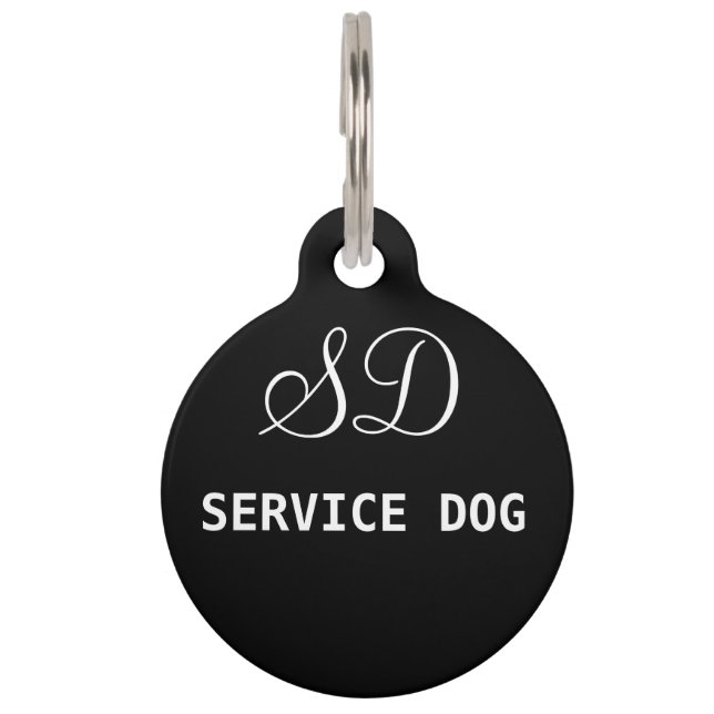 Placa Para Mascotas Mantenga el perro (Anverso)