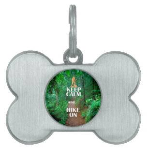 Placa Para Mascotas Mantenga la calma y siga subiendo