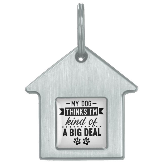 Placa Para Mascotas Mantenga o cree su propio texto y diseño :-) (Frente)